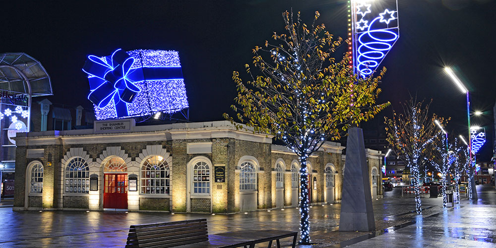 christmas stockton lights Festive lights/festive lighting/rgb festoon