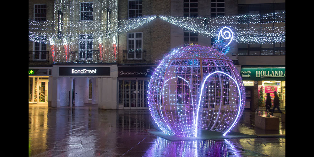 christmas Chelmsford lights Festive lights/festive lighting/rgb
