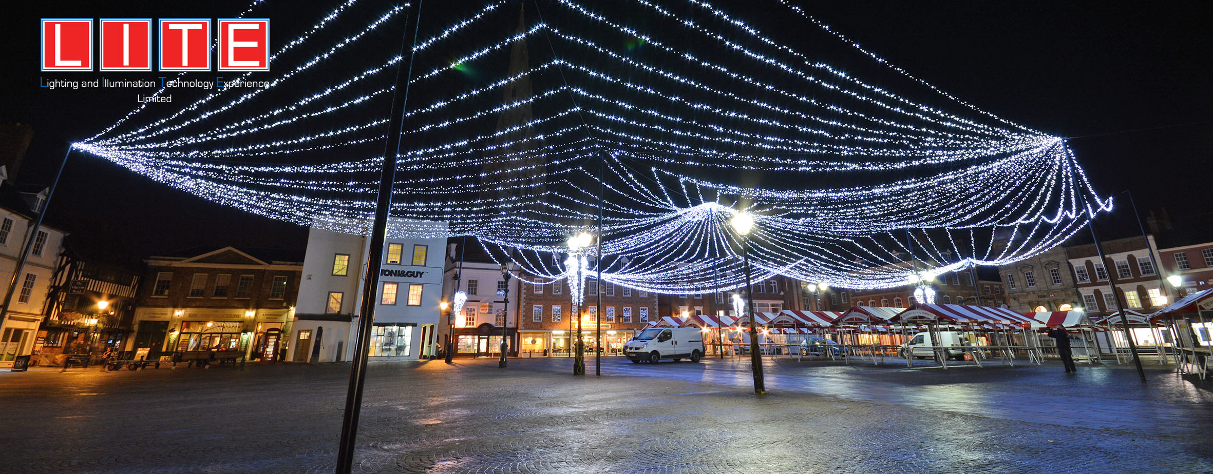 christmas newark Festive lights/festive lighting/rgb festoon/dmx