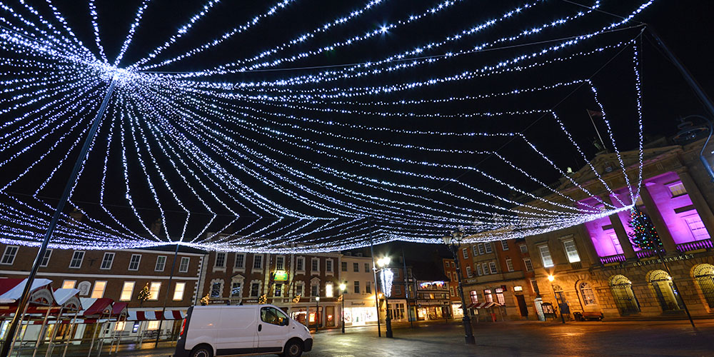christmas newark Festive lights/festive lighting/rgb festoon/dmx