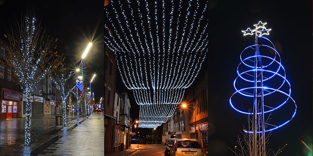 christmas stockton lights Festive lights/festive lighting/rgb festoon